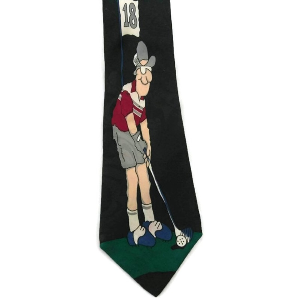 Hallmark 18th Hole Golf Men's Necktie